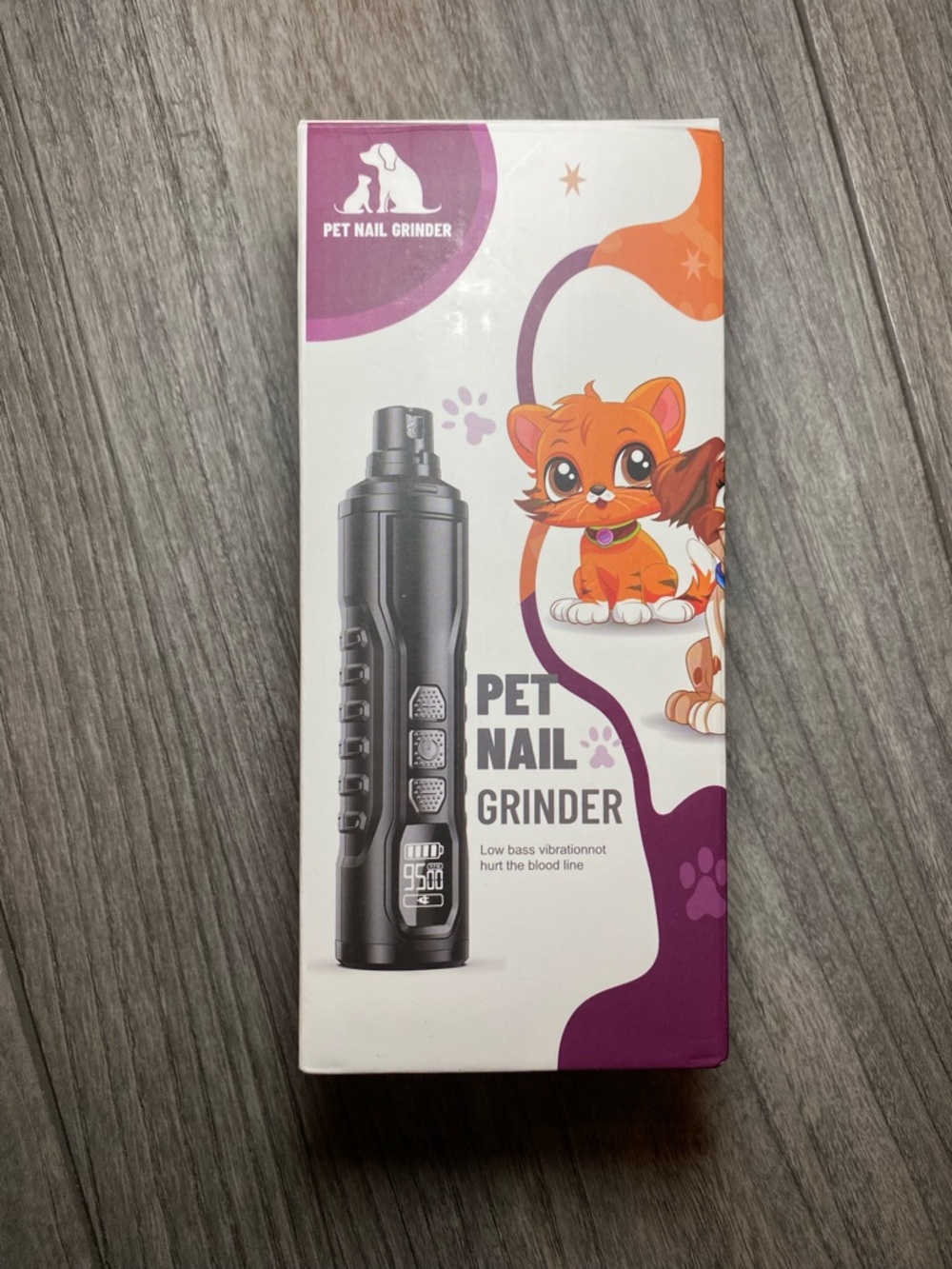 NIB Pet Nail Grinder - Purple/White Electric Trimmer for Small Pets